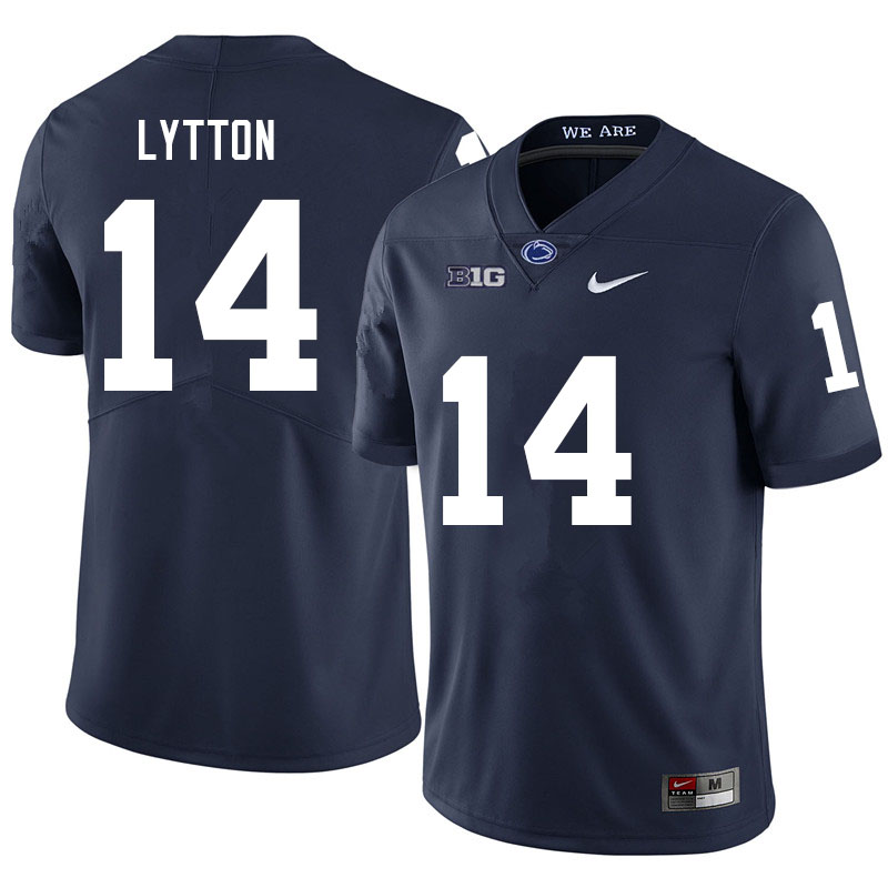 NCAA Nike Men's Penn State Nittany Lions A.J. Lytton #14 College Football Authentic Navy Stitched Jersey LRN8898RK